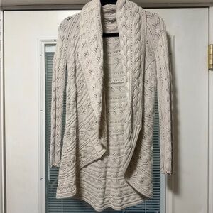 CAbi Cream Open Front Cardigan